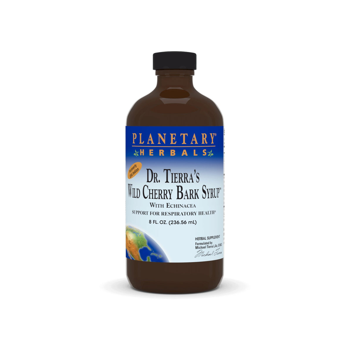 Planetary Herbals Dr Tierra&#39;s Wild Cherry Bark Syrup 8 oz Liquid