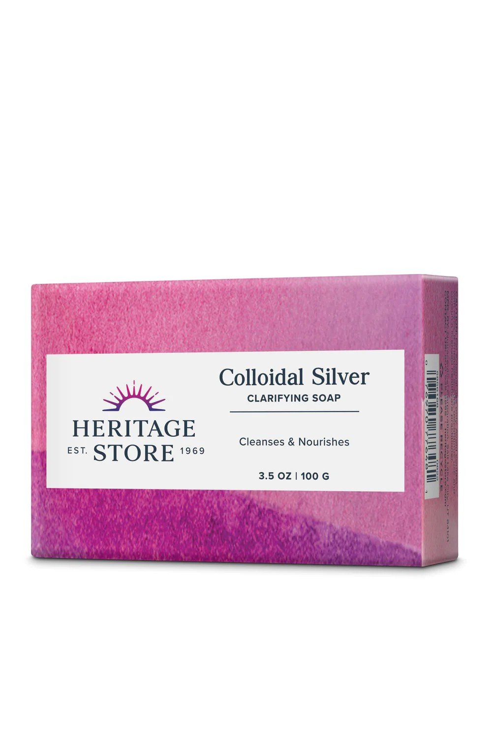 Heritage Store Colloidal Silver Soap 1 Bar 3.5 oz Bar Soap