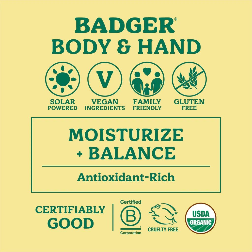 Badger Aromatherapy Massage Oil Lavender 4 oz Bottle