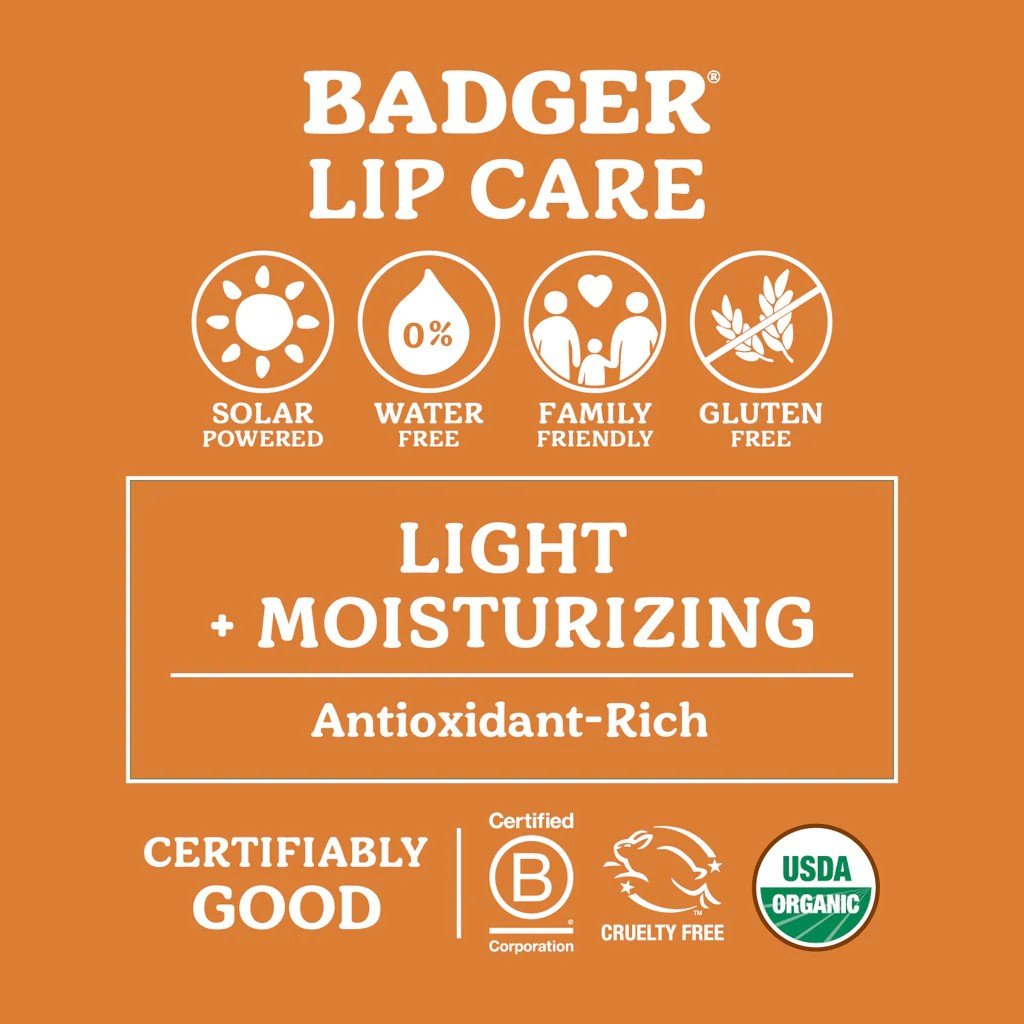 Badger Tangerine Breeze Lip Balm 0.15 oz Balm