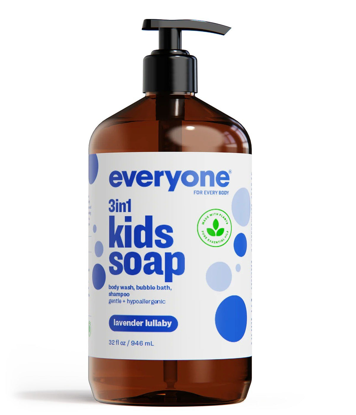 EO Everyone 3 in 1  Kids Soap Lavender Lullaby 32 oz Liquid