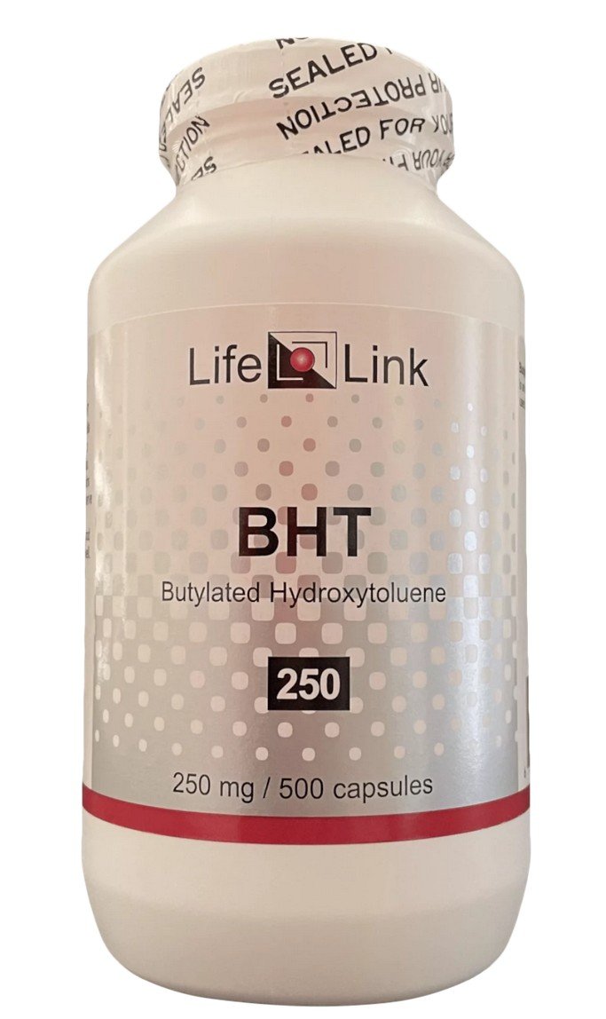 LifeLink BHT 250mg 500 Capsule