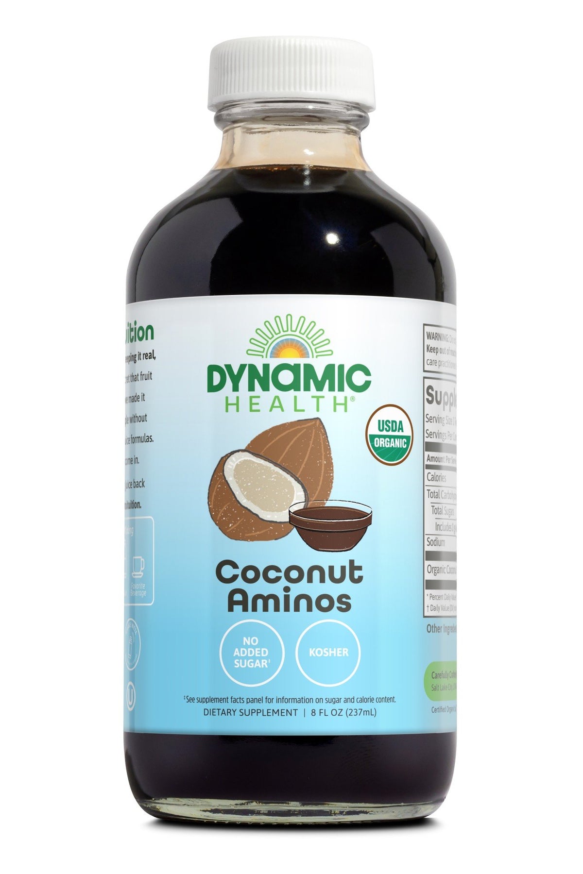 Dynamic Health Coconut Aminos Certified Organic 8 oz Liquid