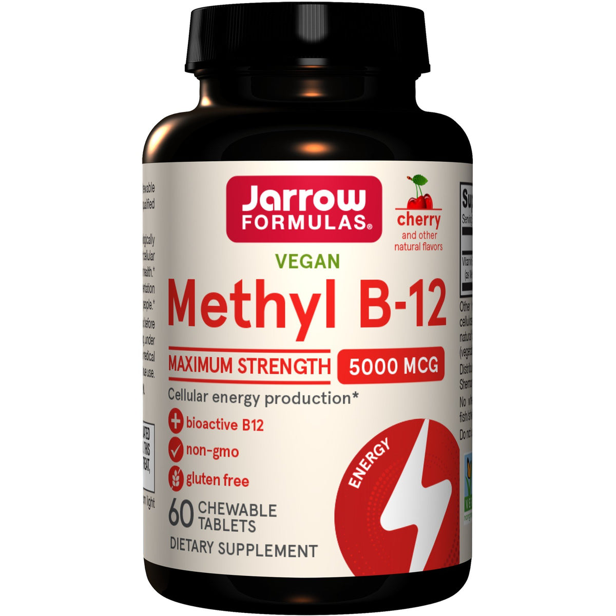 Jarrow Formulas Methyl B-12 Cherry 5000mcg 60 Lozenge