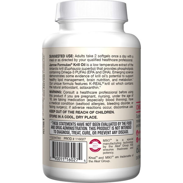 Jarrow Formulas Krill Oil 60 Softgel VitaminLife