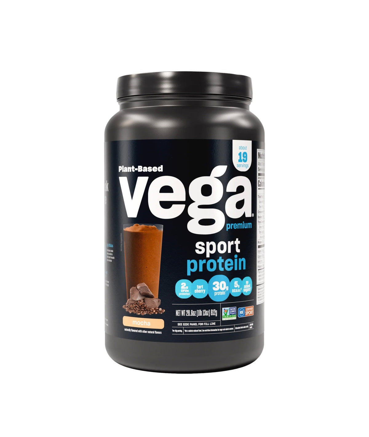 Vega Vega Sport Performance Protein Mocha 28.6 oz Powder