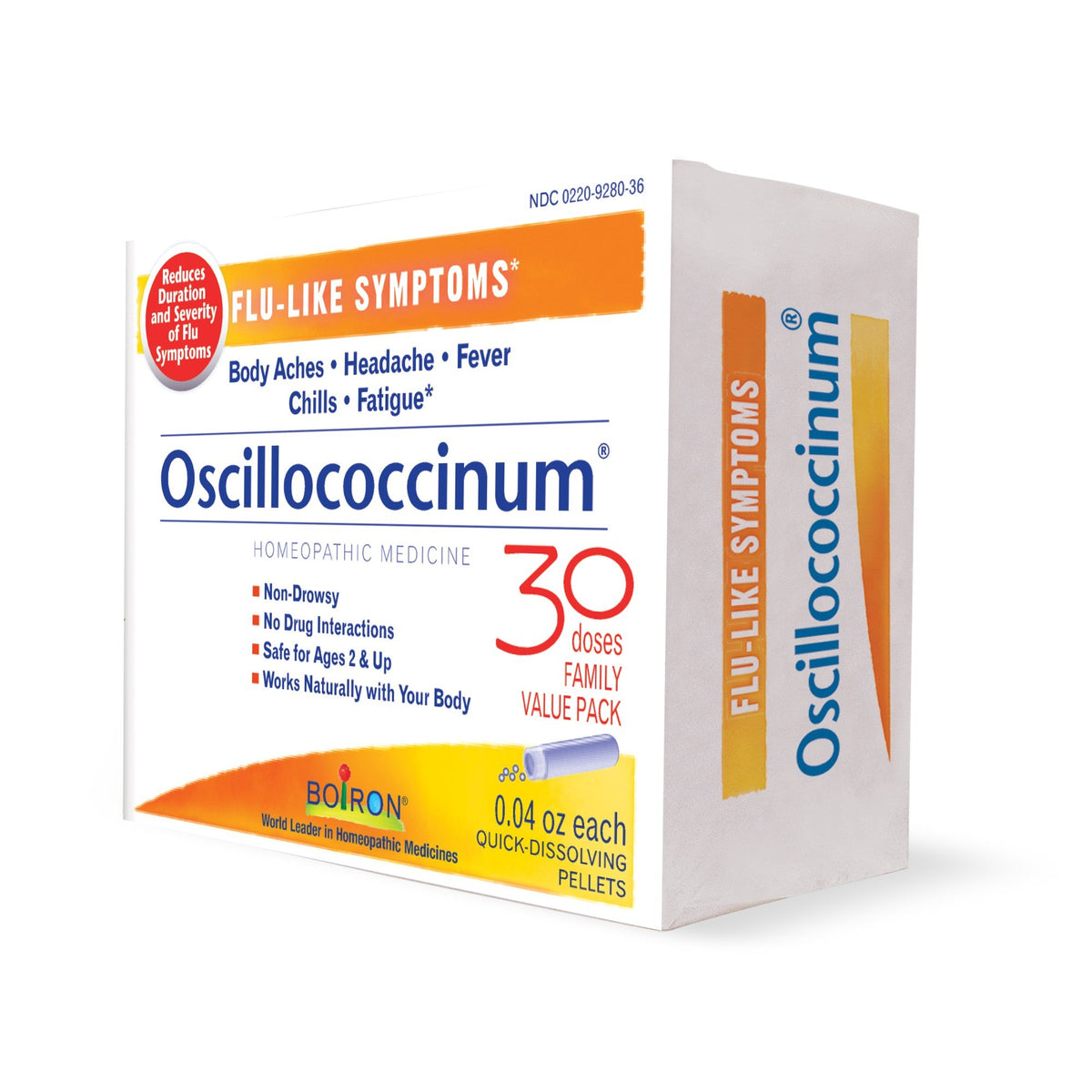 Boiron Oscillococcinum Homeopathic Medicine For Flu-Like Symptoms 30 Pellet