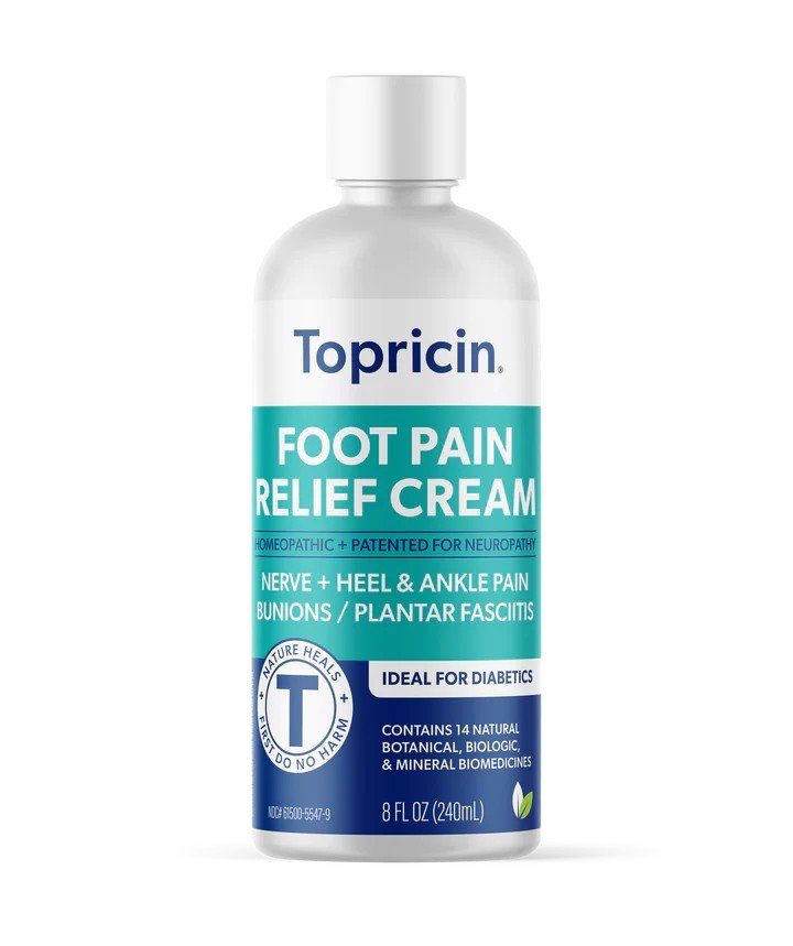 Topricin Foot Pain Relief Cream 8 oz Cream