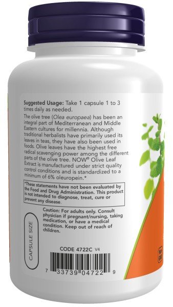 Now Foods Olive Leaf Extract 500mg 120 VegCap