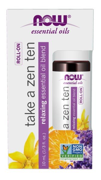 Now Foods Take A Zen Ten Essential Oil - 10 ml Roll-On