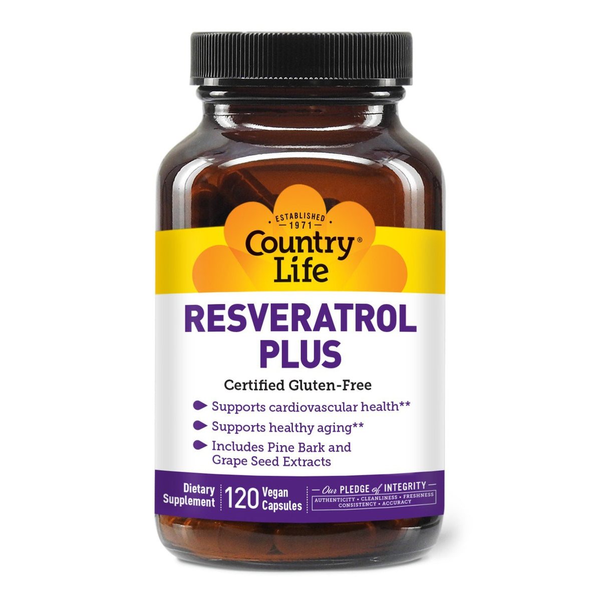 Country Life Resveratrol Plus 100mg 120 VegCap