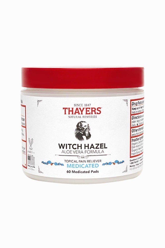Thayers Witch Hazel Medicated Pads 60 Pad