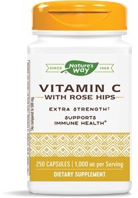 Nature&#39;s Way Vitamin C 1000mg With Rose Hips 250 Capsule