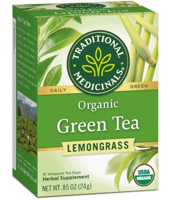 Traditional Medicinals Organic Green Tea with Lemongrass 16 Bag