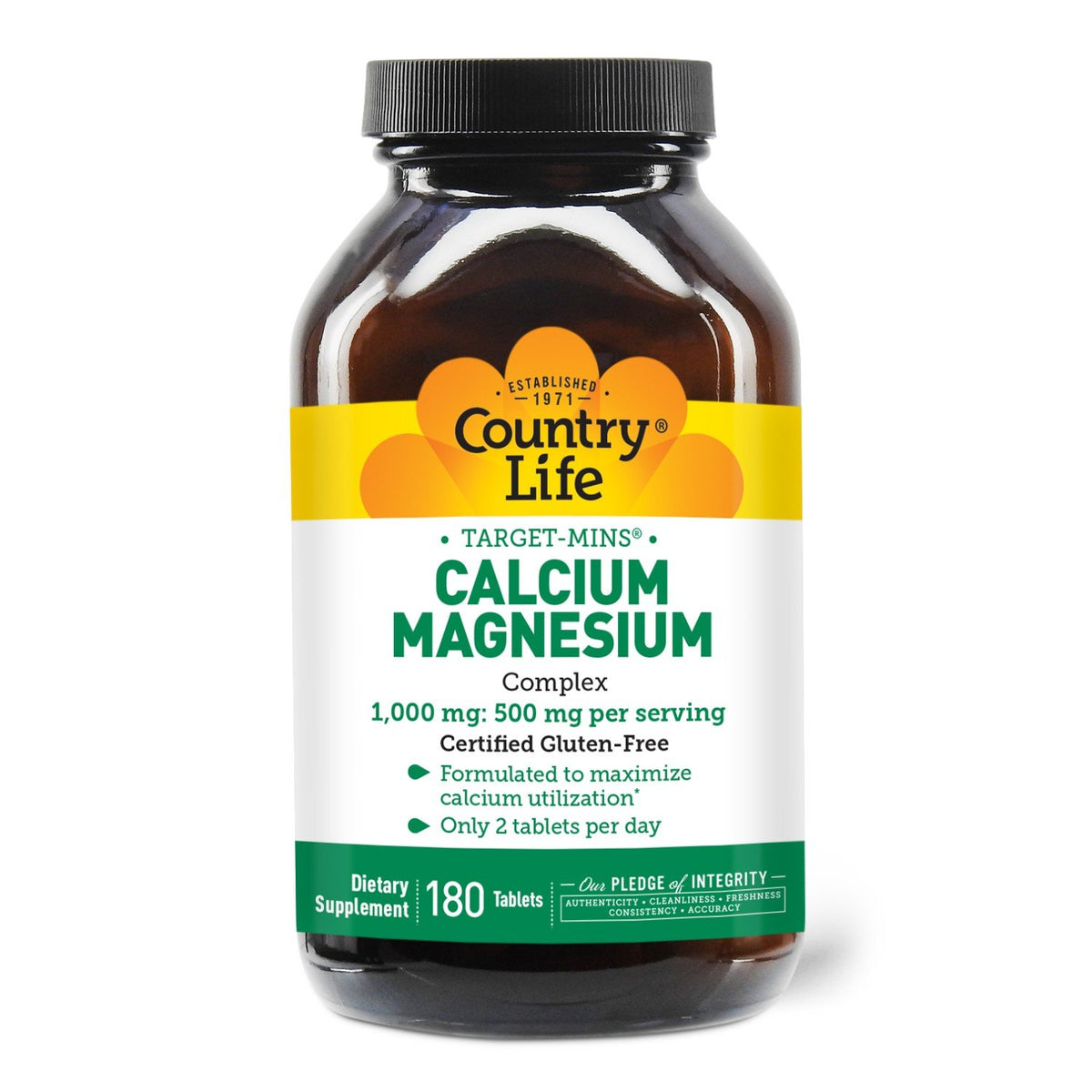 Country Life Calcium Magnesium Complex 1000mg and 500mg 180 Tablet