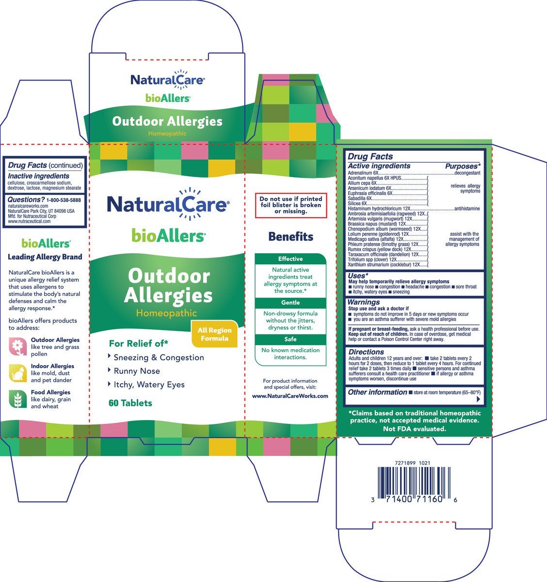NaturalCare Outdoor Allergy 60 Tablet