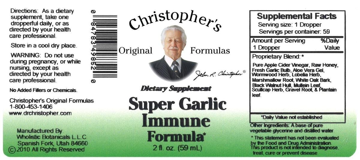 Christopher&#39;s Original Formulas Super Garlic Immune 2 oz Liquid