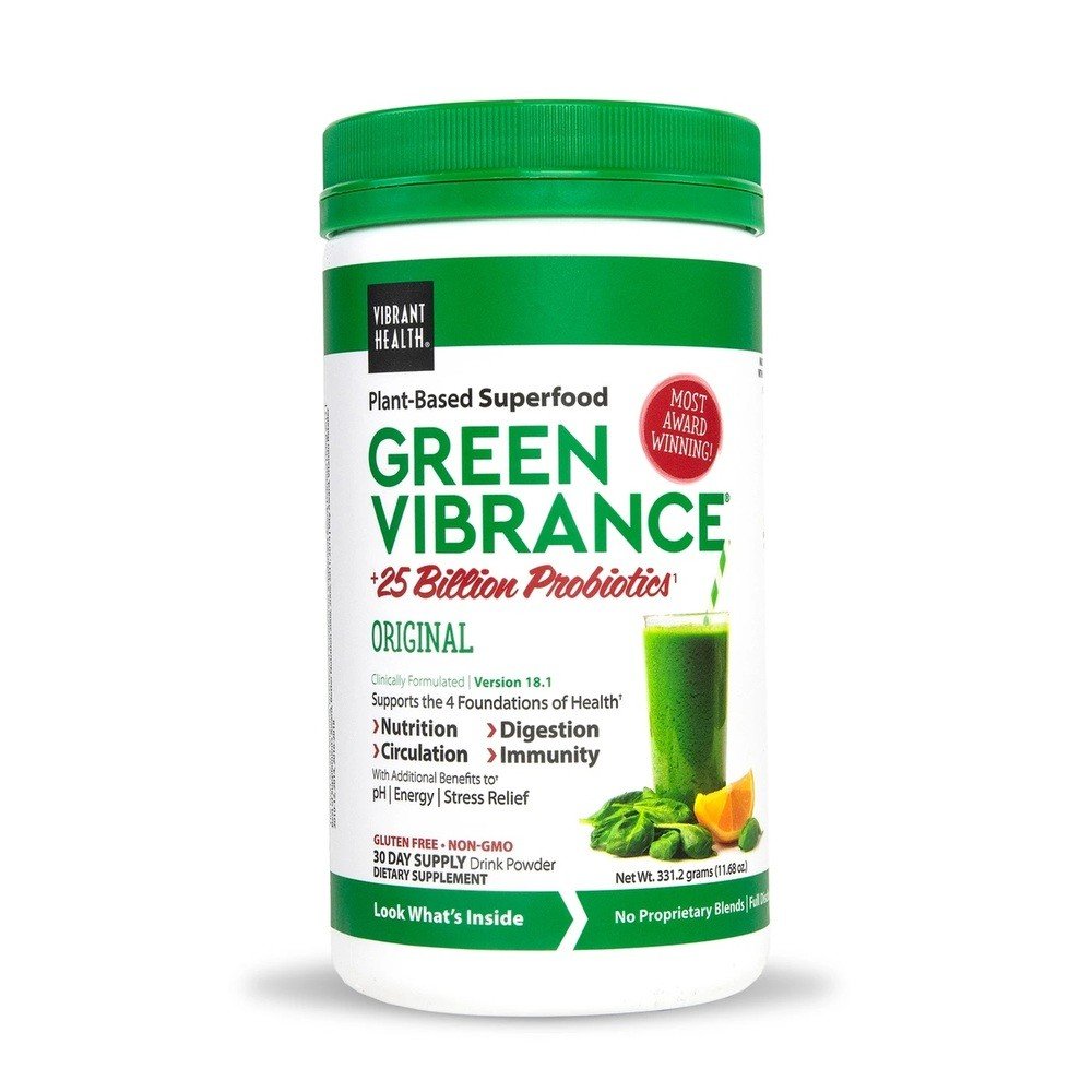 Vibrant Health Green Vibrance powder 30 day supply 12 oz Powder