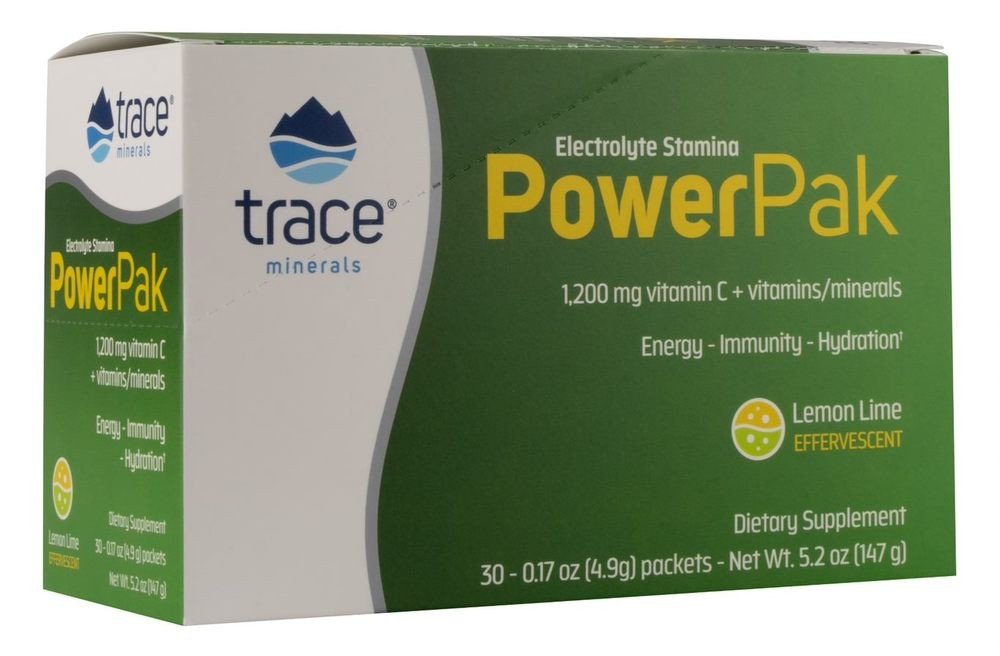Trace Minerals Electrolyte Stamina Power Pak Lemon Lime 30 Packet