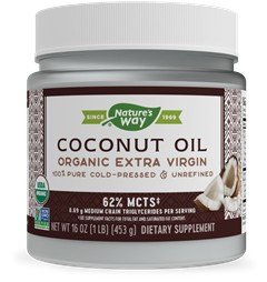 Nature&#39;s Way Organic Coconut Oil 16 oz Solid