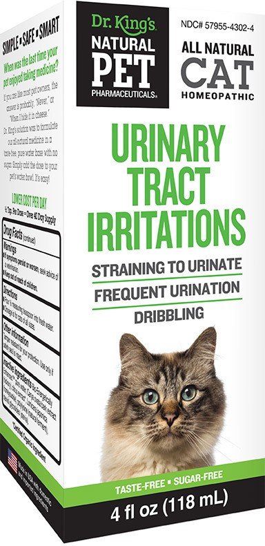 KingBio Natural Pet Cat Urinary Tract Irritations 4 oz Liquid