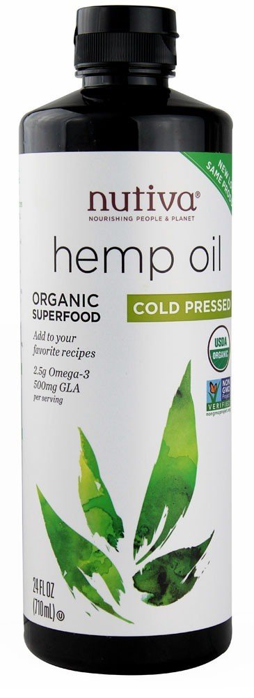 Nutiva Cold Pressed Organic Hemp Seed Oil, 16 fl. oz.