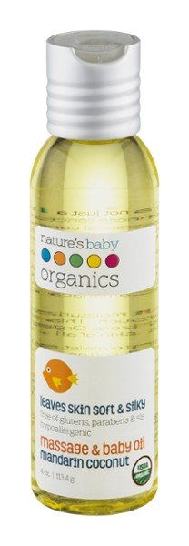 Natures Baby Organics Organic Baby Oil 4 oz Oil