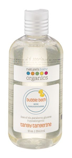 Natures Baby Organics Bubble Bath Tangy Tangerine 12 oz Liquid