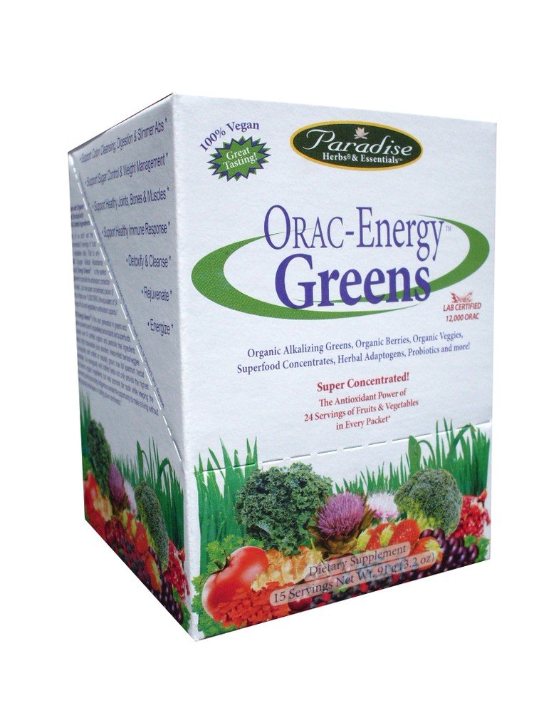 Paradise Herbs ORAC Energy Greens 15 Packet