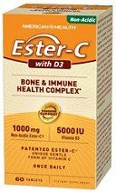 American Health Products Ester-C 1000 mg With D3 5000 IU 60 Tablet