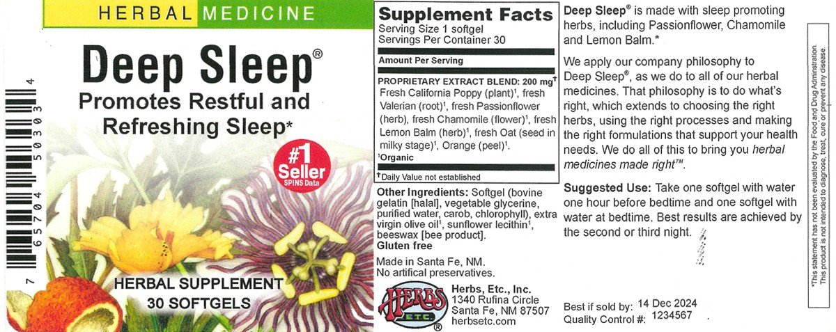 Herbs Etc Deep Sleep 30 Softgel
