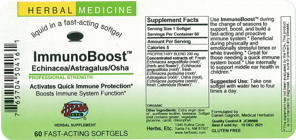 Herbs Etc ImmunoBoost 60 Softgel
