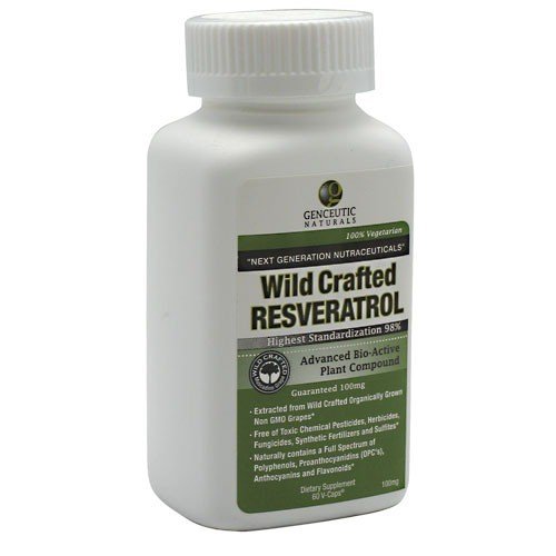 Genceutic Naturals Wild Crafted Resveratrol 60 Capsule