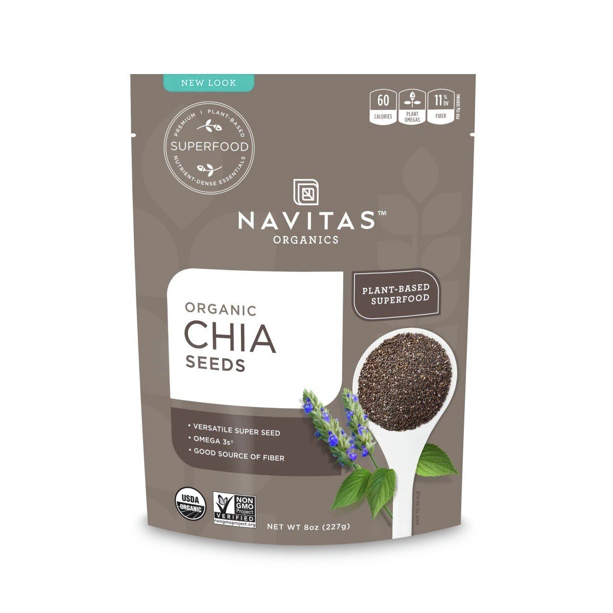 Navitas Chia Seeds Organic 16 oz Seed