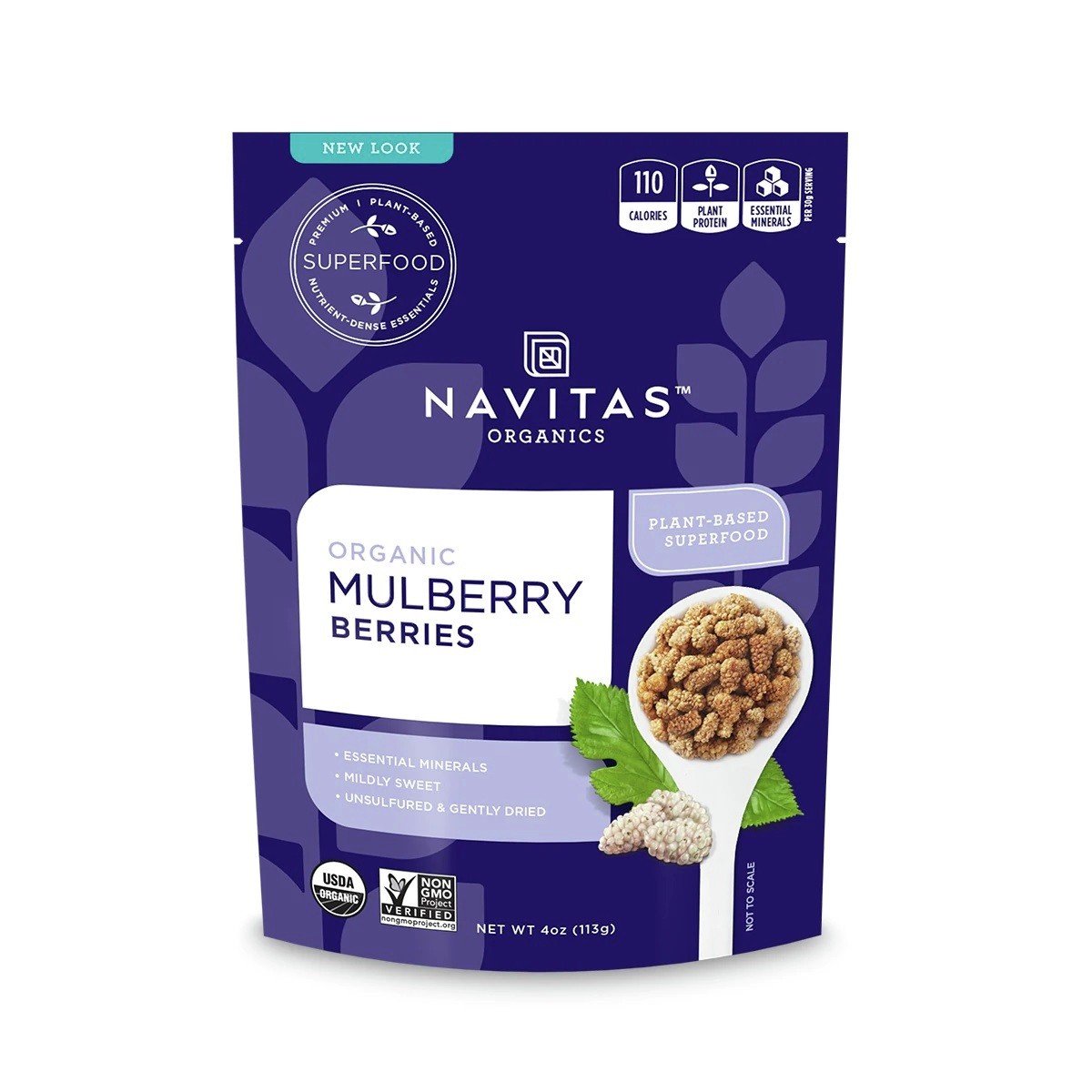 Navitas Mulberry Berries Organic 8 oz Bag