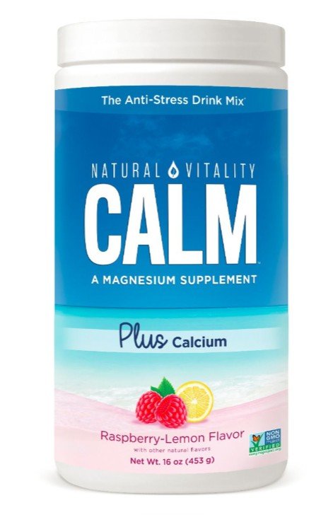 Natural Vitality Natural Calm Plus Calcium Raspberry Lemon 16 oz Powder