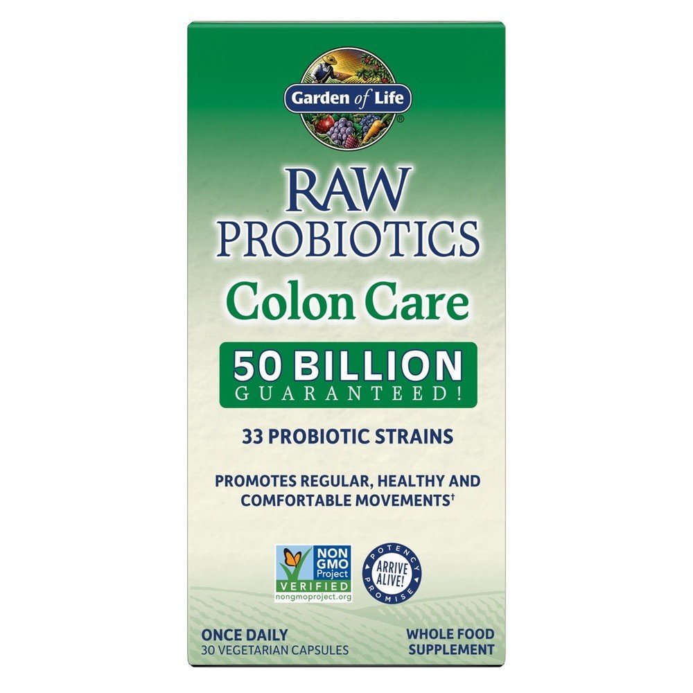 Garden of Life Raw Probiotics Colon Care-50 Billion 30 VegCap