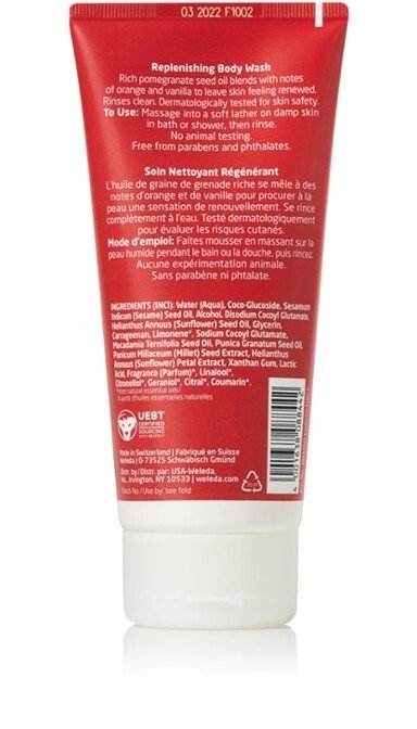 Weleda Pomegranate Creamy Body Wash 6.8 oz Liquid