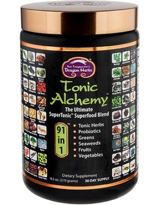 Ron Teeguardens Dragon Herbs | Tonic Alchemy | Superfood | Tonic Herbs | Probiotics | Greens | Seaweed | Fruits | Vegetables | Dietary Supplement | 9.5 oz Powder | VitaminLife