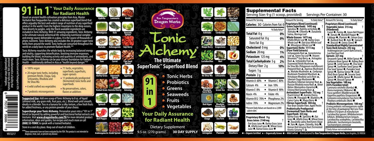 Dragon Herbs Tonic Alchemy 9.5 oz Powder