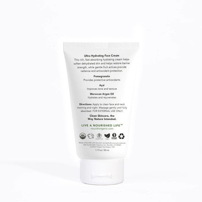 Nourish Organic Ultra Hydrating Face Cream 1.7 oz Cream