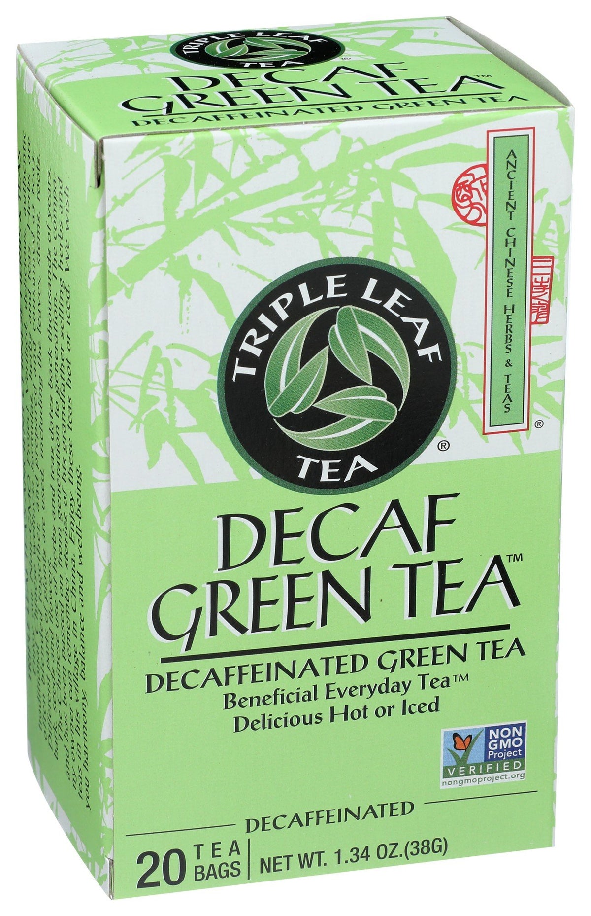 Triple Leaf Tea Green Tea-No Caffeine 20 Bag