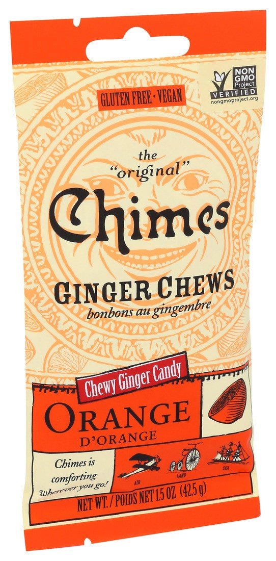 Chimes Orange Ginger Chews 1.5 oz Bag