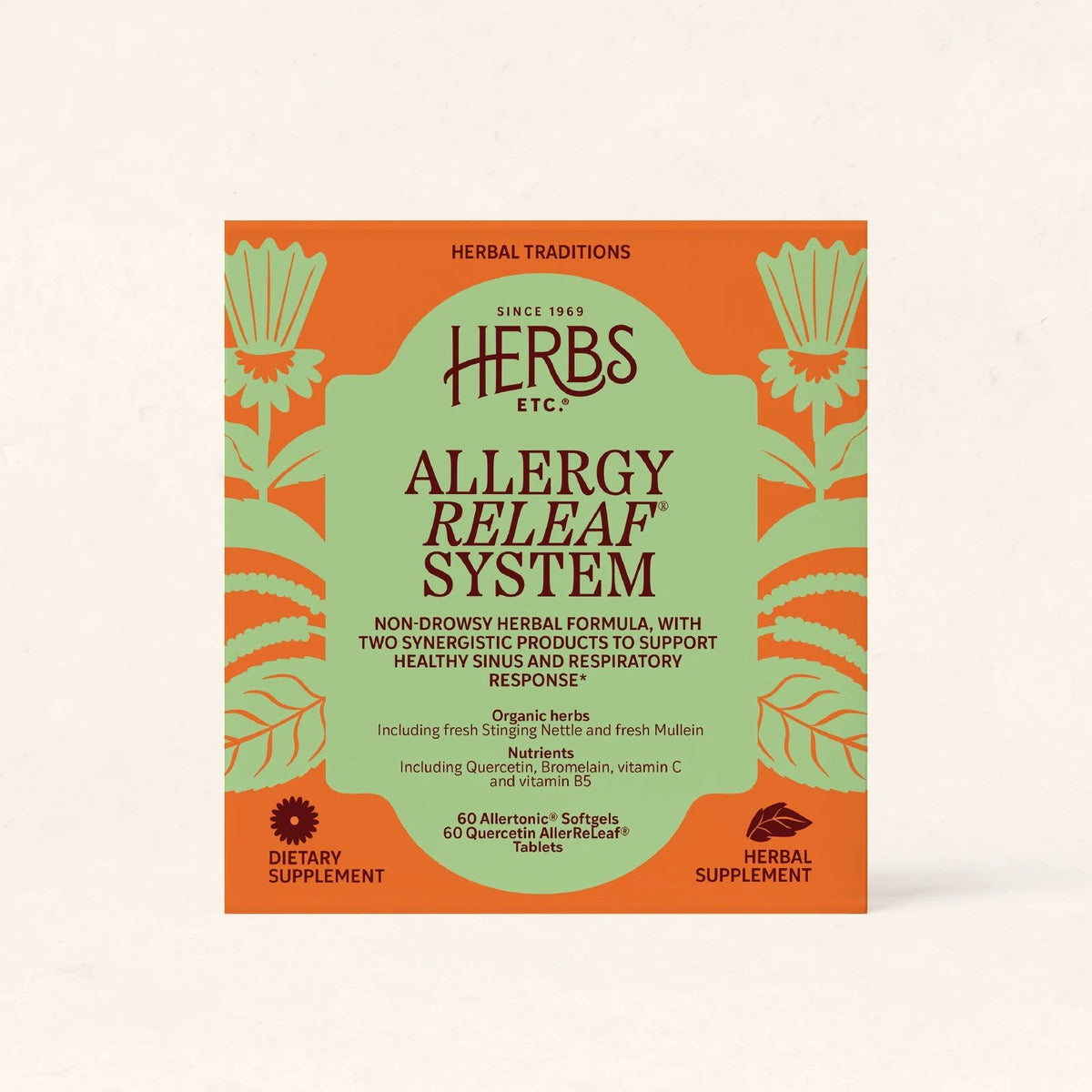Herbs Etc Allergy ReLeaf System 60 + 60 Softgel + Tablet
