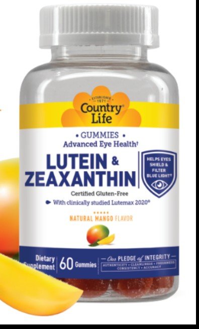 Country Life Lutein and Zeaxanthin Gummy 60 Gummy