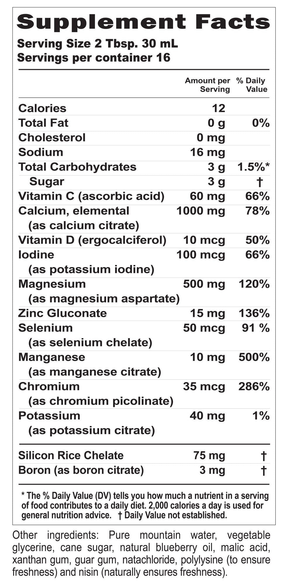 Buried Treasure Calcium Plus - Blueberry 16 oz Liquid