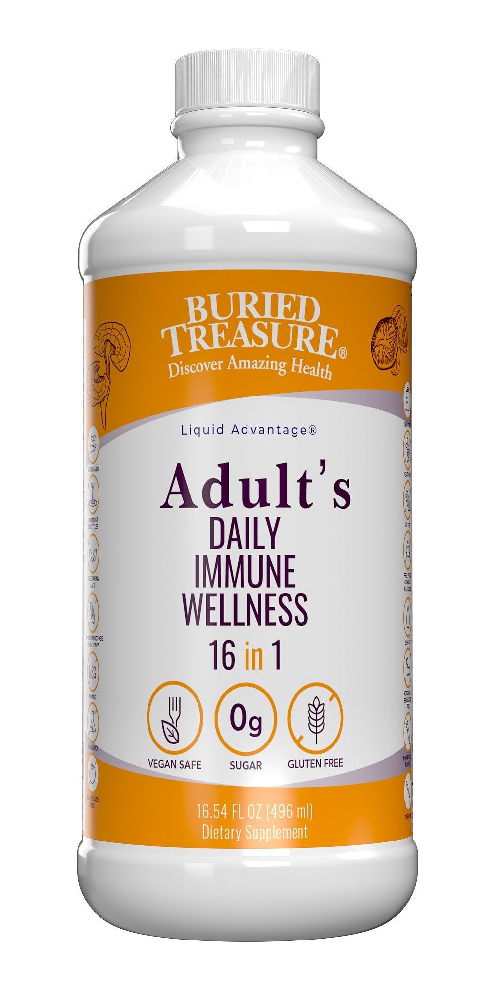 Buried Treasure Adult's Daily Immune Wellness 16 oz Liquid