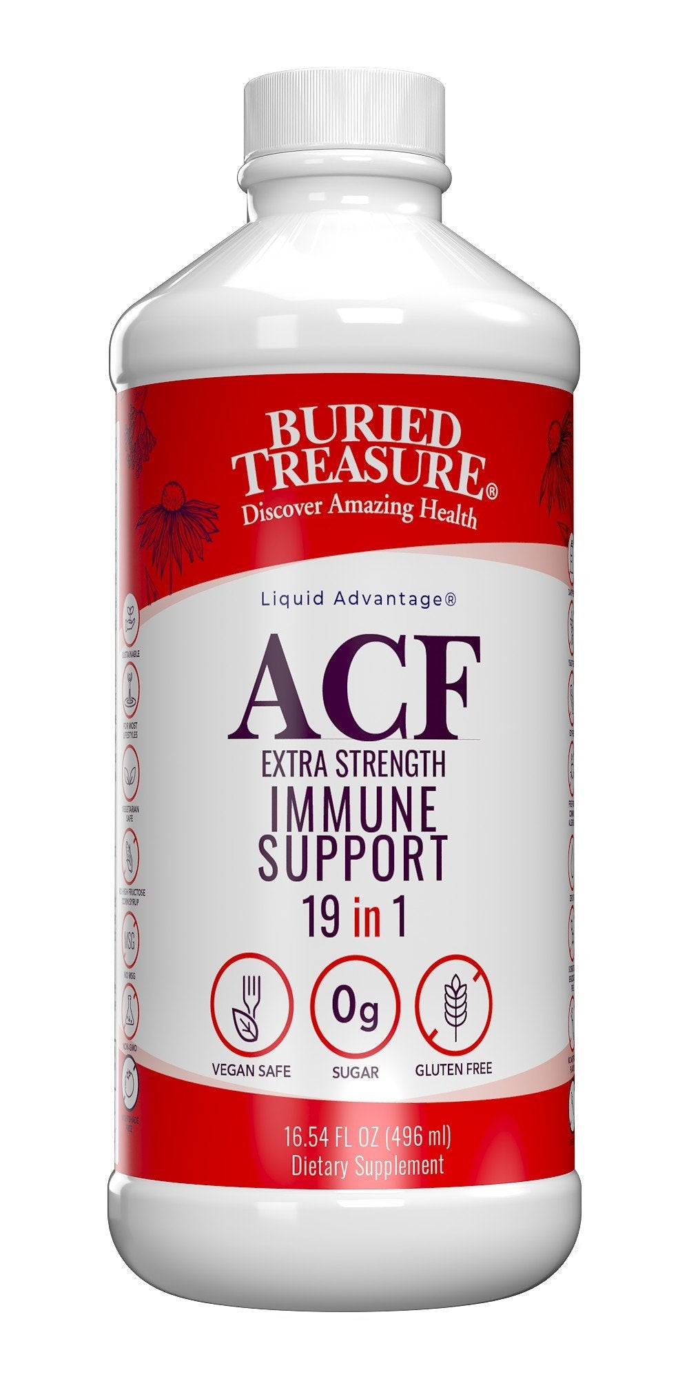 Buried Treasure ACF Extra Strength Ultra Immune Response with Elderberry 16 fl oz Liquid