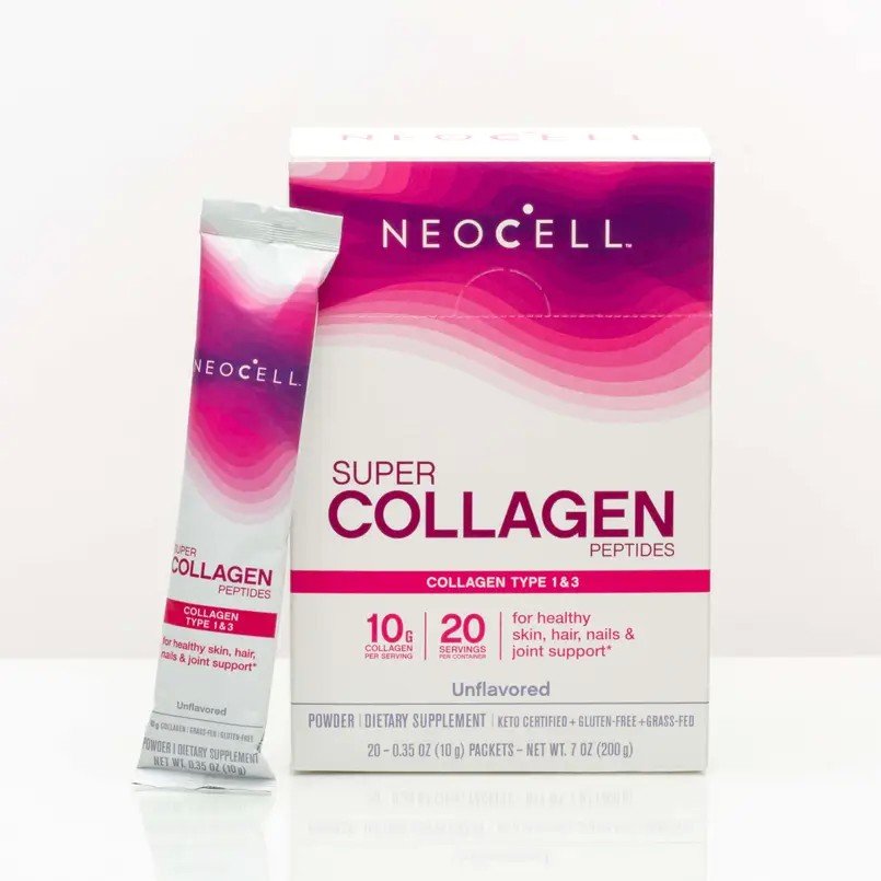 Neocell Super Collagen Peptides Stick Packs 20 Ct Box