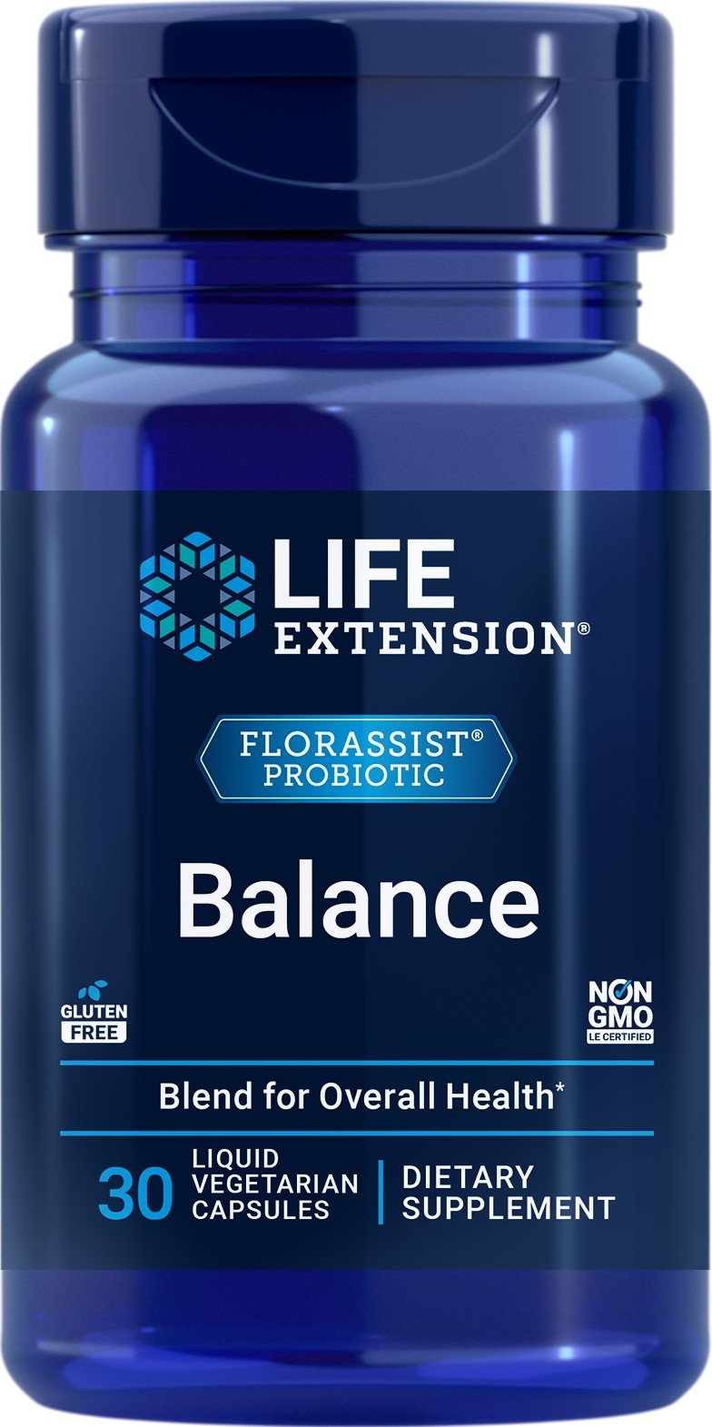 Life Extension FlorAssist Probiotic Balance 30 Liquid Vegetarian Capsules